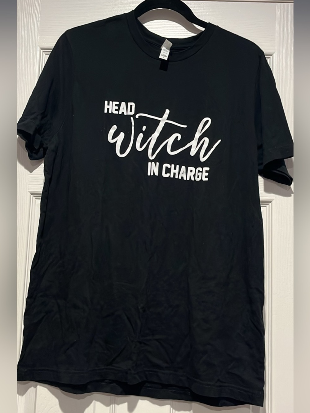 Black "Head Witch in Charge" Tee